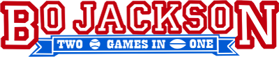 Bo Jackson: Two Games in One logo for GameBoy